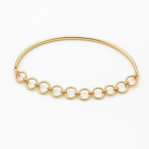 Gold bangle chain